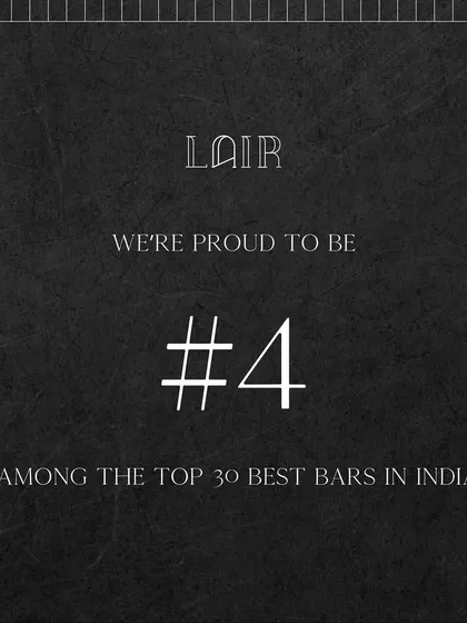 From humble beginnings to being at the #4 spot among the top 30 best bars in India. A toast to our incredible team and their hard work.