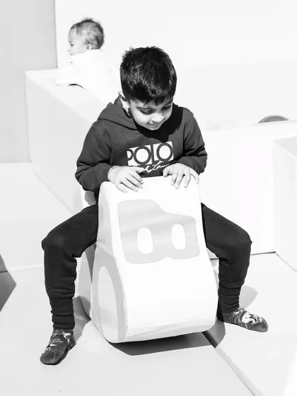 Our soft swing car is a gentle and fun ride for little ones, perfect for imaginative play.