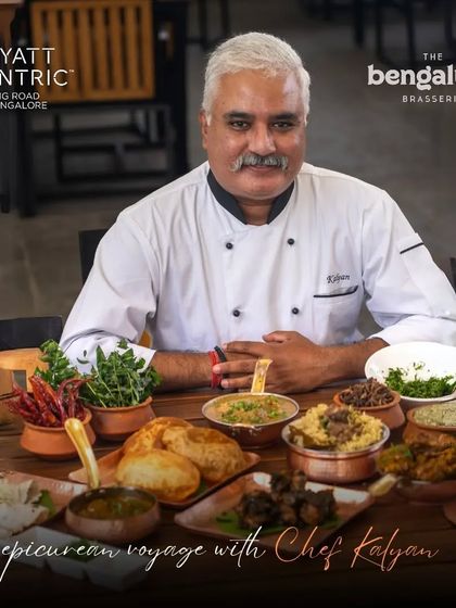 The official poster for my "epicurean voyage" at Hyatt Centric MG Road, where I presented an exclusive Naati cuisine set meal.