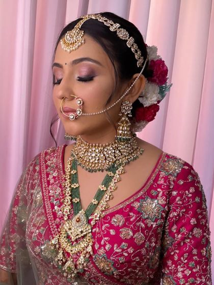 A final look at the bride's beautiful, traditional wedding style.