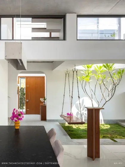 Another shot from The Architect's Diary feature on SAMAM House, highlighting the central courtyard as the home's standout feature.