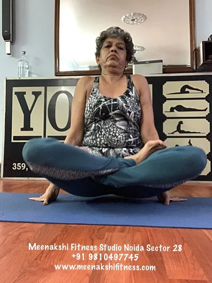Tolasana, or scale pose. Lifting the body with just arm and core strength is an advanced technique that we build up to over time.