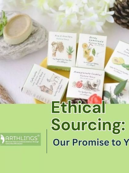 Ethical sourcing is our promise to you. This image, featuring our natural handmade soaps, represents our commitment to responsible practices that are kind to both your skin and the environment.