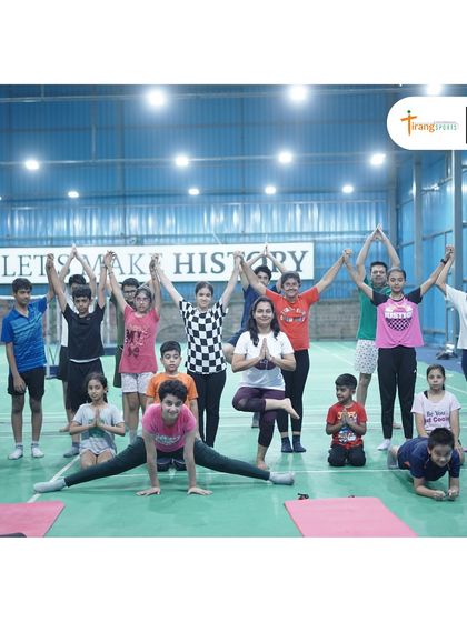 A group photo from our fun and rejuvenating Yoga Day event. It's all about creating a balanced and healthy lifestyle.