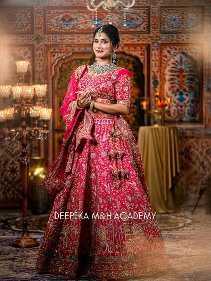 Deepika Makeup and Hair - Professional Makeup & Hair Academy Elegant North Indian & Fusion Bridal Styles photo 15