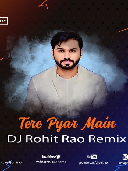 The cover art for my 'Tere Pyar Mein' remix. The design is simple and bold, focusing on the track's energetic and modern club sound.