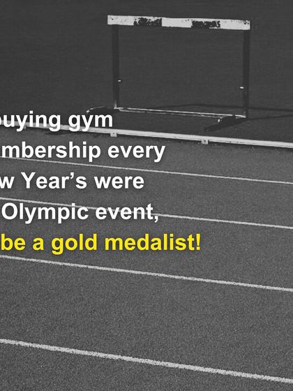 If buying a gym membership every New Year's were an Olympic event, I'd be a gold medalist! Let's make this year different.