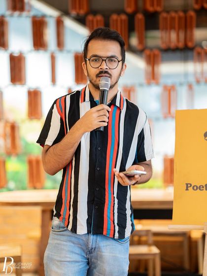 A performer at our "Vulnerabilities" themed event. It was a lazy Sunday afternoon filled with profound stories and poems.