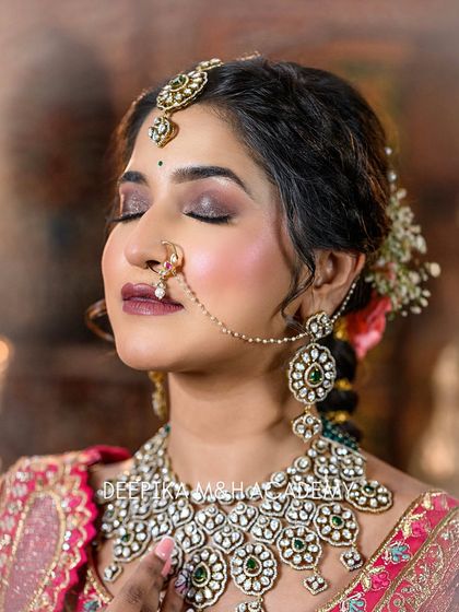 Deepika Makeup and Hair - Professional Makeup & Hair Academy Elegant North Indian & Fusion Bridal Styles photo 17