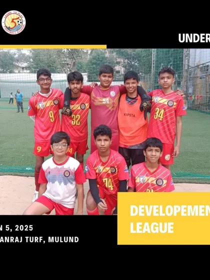 Our Under-15 boys participating in the Development League organized by Elite Football School, designed to provide competitive match time.