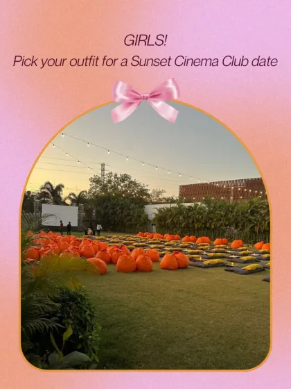 The scene is set for a perfect movie date. Our open-air lawn screenings offer a relaxed and beautiful environment, making it an ideal choice for a memorable evening.