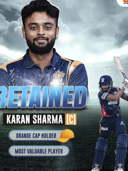 It is a huge achievement to be retained as captain and recognized as the Orange Cap holder and MVP. We are incredibly proud of our student Karan Sharma and his journey.