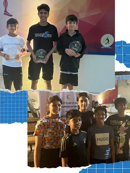 Our team celebrating their wins at the CCI Western India Slam 2023. It's always a proud moment to see their hard work pay off.