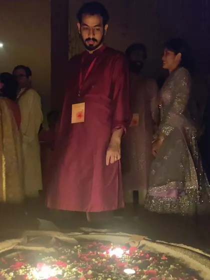 In Sadhguru's presence during the Yantra ceremony. To witness his boundless grace and feel his blessings is something words can hardly capture.