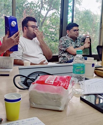A candid shot from our final 'Hamlets' class. Moments like these, filled with focus and participation, are what make the workshop a resounding success for everyone involved.