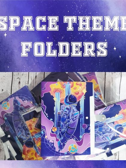 These space-themed file folders are a great practical gift for school-aged kids.