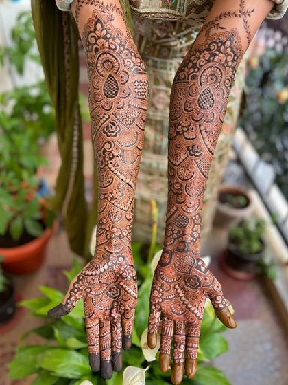 A top-down view of the same design, showing the full coverage and perfect symmetry.