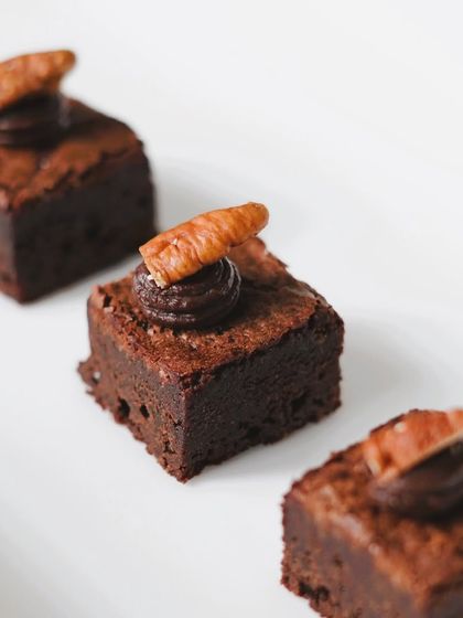 Our Belgian dark chocolate and pecan brownie bites are a sweet and decadent treat for your loved one on Valentine's Day. They are perfect for sharing or enjoying as a personal indulgence.