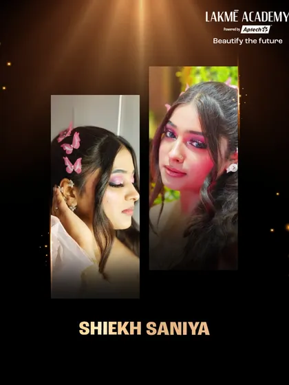 Another winner of the #MySignatureLook2025 contest, Shiekh Saniya, with her soft, ethereal look featuring butterfly hair accessories. A beautiful display of creative expression.