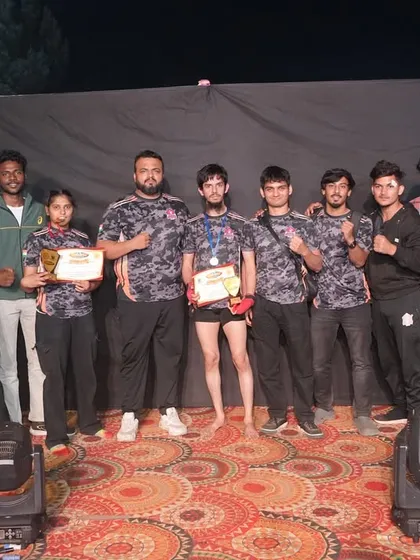 The entire team celebrating our success at the Dahanu Festival. We came, we fought, we conquered.