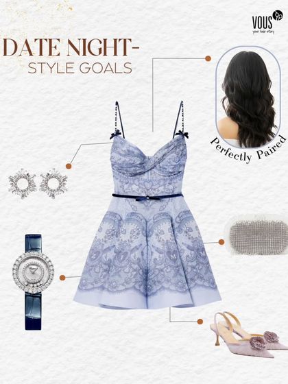 Date night calls for soft, romantic waves. This timeless hairstyle is simple yet elegant, pairing beautifully with a delicate dress and letting your natural beauty shine through.