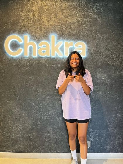 The "after" shot: glowing, exuberant, and full of post-ride endorphins. This is the transformation that happens in just 45 minutes, leaving you feeling powerful and accomplished.