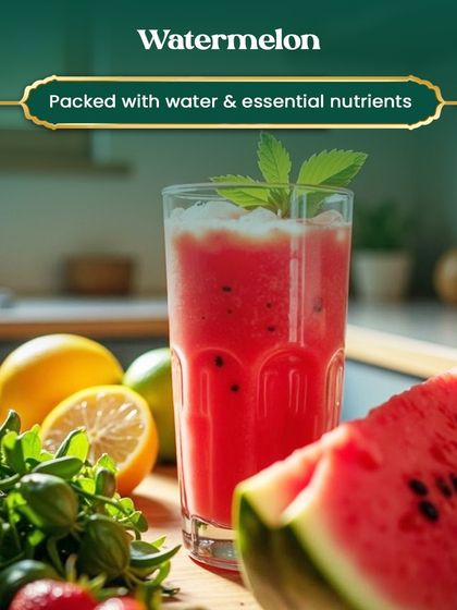 Watermelon is a summer essential, packed with water and nutrients to keep you hydrated and cool.