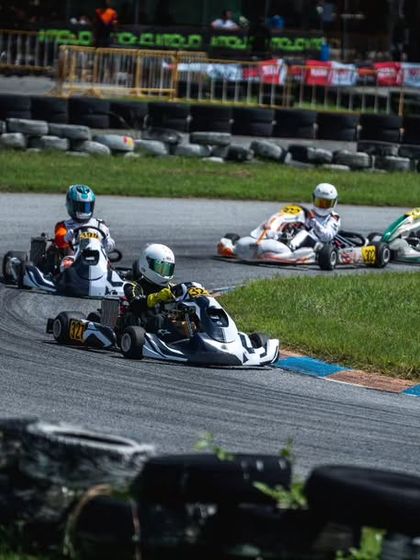 Our drivers battling it out on track during the RMC Asia Trophy in Thailand.
