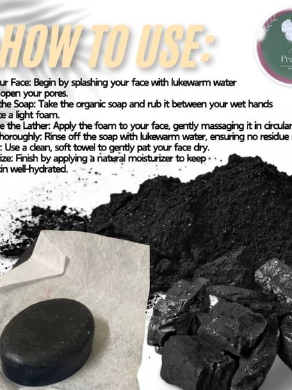 To get the best results from the Charcoal Soap, start by wetting your face with lukewarm water. Lather the soap, massage it gently onto your skin, rinse thoroughly, and follow up with a light moisturizer.