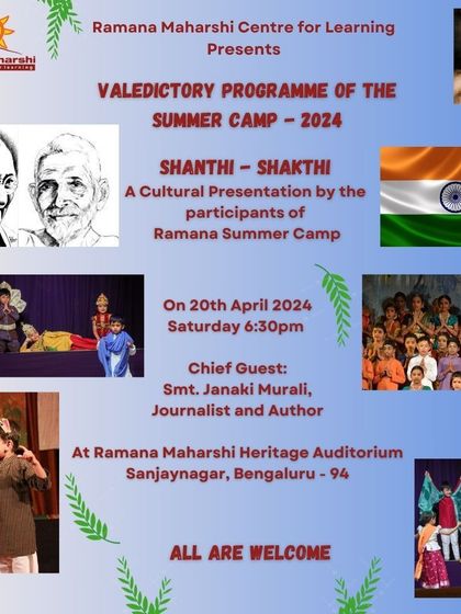 Ramana Maharshi Centre for Learning - Youth Programs & Summer Camps Our Annual Ramana Summer Camp photo 19