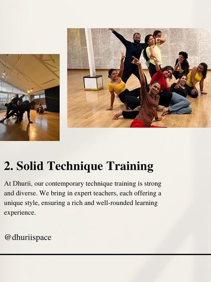 We believe in strong and diverse technique training. We bring in expert teachers, each with a unique style, to ensure you receive a rich and well-rounded learning experience.