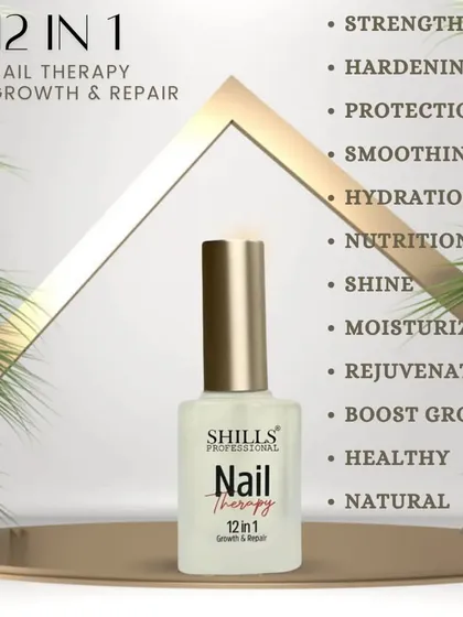 Introducing our 12-in-1 Nail Therapy Growth & Repair treatment. It’s the perfect solution for strengthening, hydrating, and rejuvenating damaged nails.