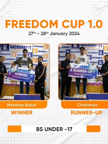 We celebrate every victory, big or small. This image showcases one of our talented players who has achieved success through dedication and training at our academy. Their win is a proud moment for the entire Rackonnect community and inspires us all to keep pushing our limits.