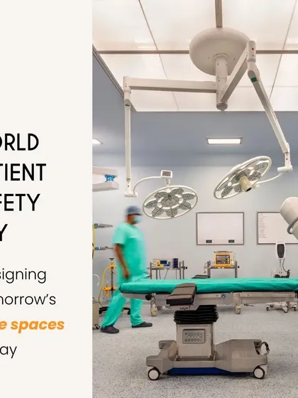 On World Patient Safety Day, we highlight our commitment to designing safe clinical spaces. This modern operating theatre is a testament to that principle, with its uncluttered layout, advanced surgical lighting, and integrated equipment booms that minimize hazards and support the medical team.