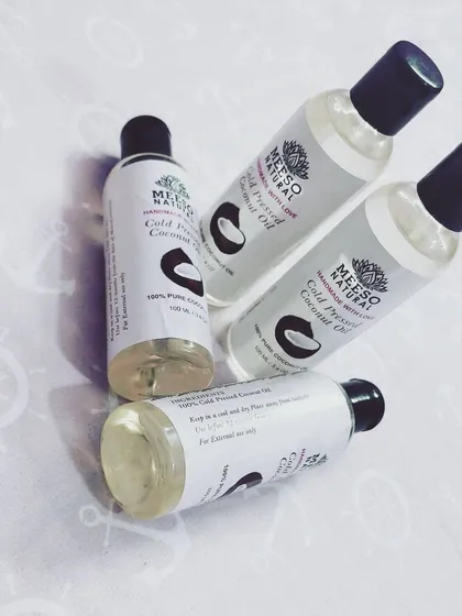 Our 100% Pure Cold Pressed Coconut Oil is as simple and natural as it gets. We handpick every coconut to ensure purity. This versatile oil is gentle enough for a baby massage but powerful enough to deeply nourish your hair and skin.