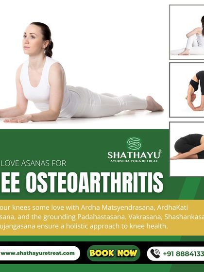 For those with knee osteoarthritis, we teach specific asanas like Bhujangasana and Padahastasana to strengthen the joint and improve mobility.