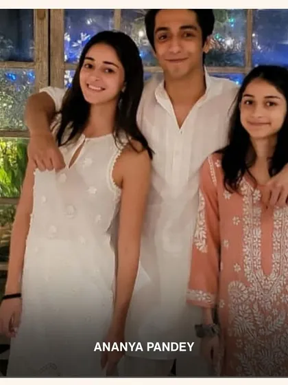 Ananya Panday celebrating with her family in the Paradise White Kurta Set. It’s a simple, elegant, and super comfortable choice for any occasion.