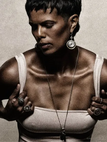 My god, this woman and her beauty. A raw, powerful, and textured portrait of Tinu Verghis that is all about strength and authenticity.