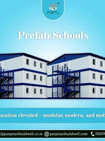 An example of our multi-story prefab school buildings. We offer a quick and effective solution for establishing modern educational facilities, ensuring high standards of construction in record time.