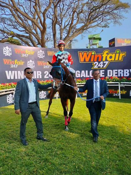 'Apollo Light', winner of The Saddle Cup.