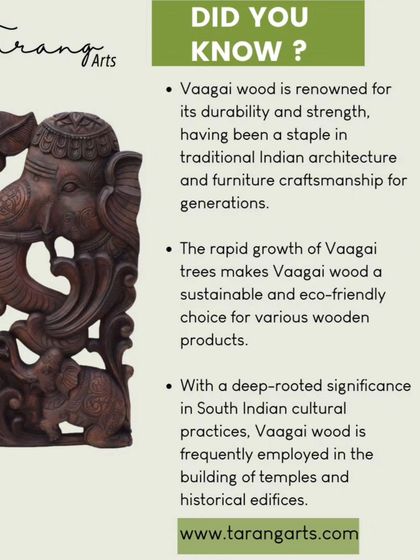 Tarang Arts - Handcrafted Idols & Sculptures Vaagai Wood Carvings: Heritage in Wood photo 16