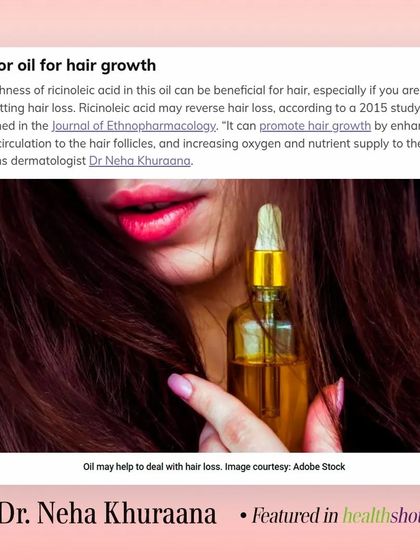 Here is a snippet from my feature in HealthShots, where I dive into the science behind castor oil and its benefits for hair, particularly for those combating hair loss.