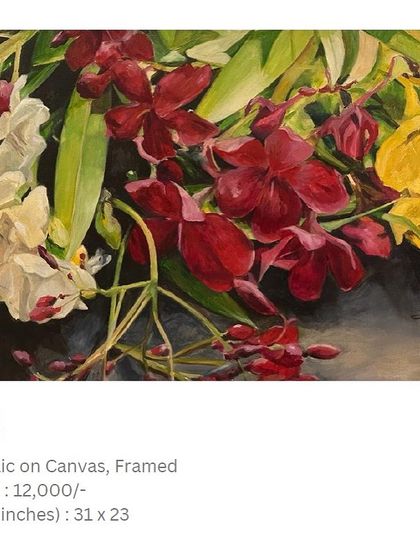 Shagufta - Commissioned Canvas Artwork Floral Compositions photo 5