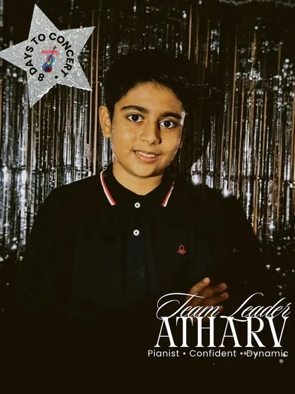Team Leader Atharv is a confident and dynamic pianist. He has a natural sense of direction that commands attention and inspires his fellow musicians.