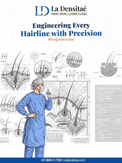 On Engineer's Day, this post draws a parallel between engineering and hair restoration. I engineer every hairline with precision and accuracy, because like a well-designed structure, a natural hairline can change everything.