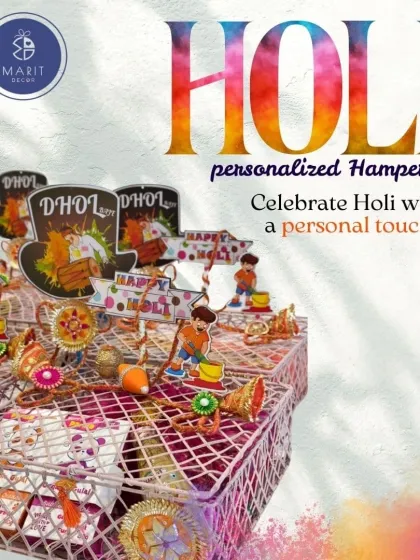 Celebrate Holi with a personal touch. This vibrant, personalized hamper is filled with festive goodies and handcrafted details, designed to make the festival of colors extra special for your loved ones.