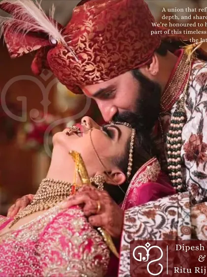 A union that reflects grace, depth, and shared purpose. I was honoured to be a part of this timeless beginning, bringing together two people meant for each other, the Jatwanis' way.