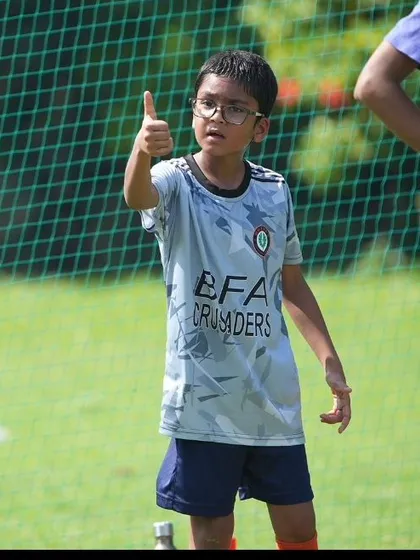 A thumbs up from one of our BFA Crusaders. We foster a positive and supportive atmosphere for all our players.