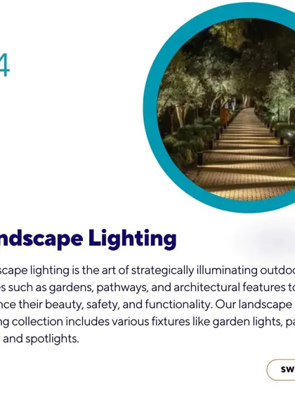 Extend your living space outdoors with our landscape lighting solutions. We strategically use garden lights, path lights, and spotlights to illuminate walkways, highlight trees and architectural features, and improve the safety and beauty of your property after dark.
