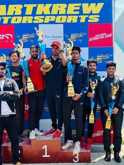 Celebrating the winners of the Kartkrew 150 laps Endurance race. We foster competitive spirit through various race formats.